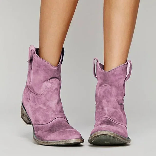 Eileen  - Western Style Ankle Boots