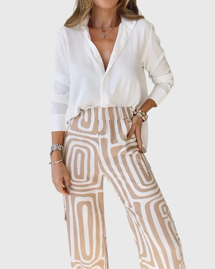 women tailored pants set in black for casual outings 2