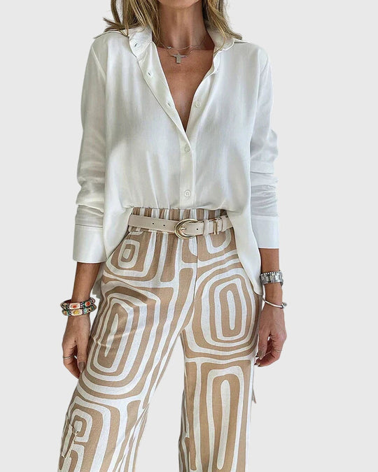 women tailored pants set in black for casual outings 3
