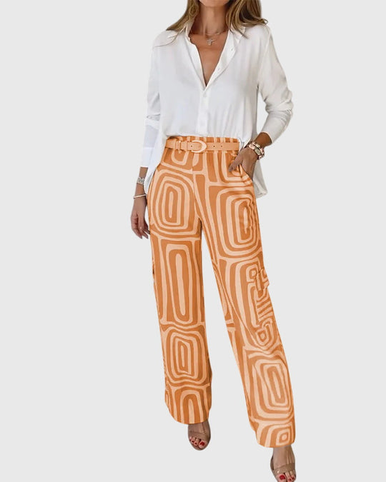 women tailored pants set in black for casual outings 5