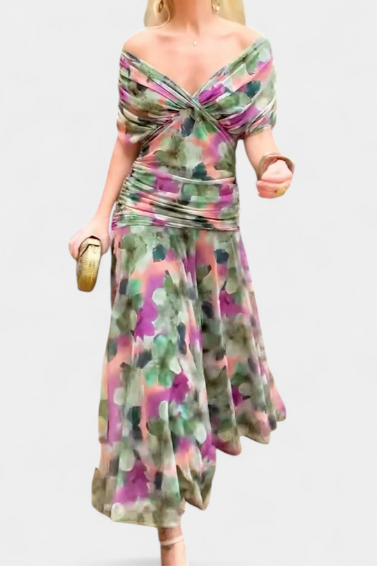 women floral dress in blue for summer occasions 7