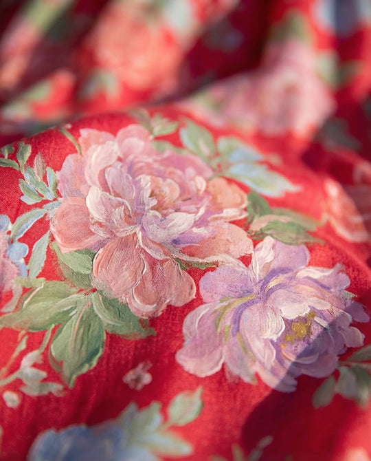 Emily  - Floral V-Neck Maxi Dress Summer Garden Parties