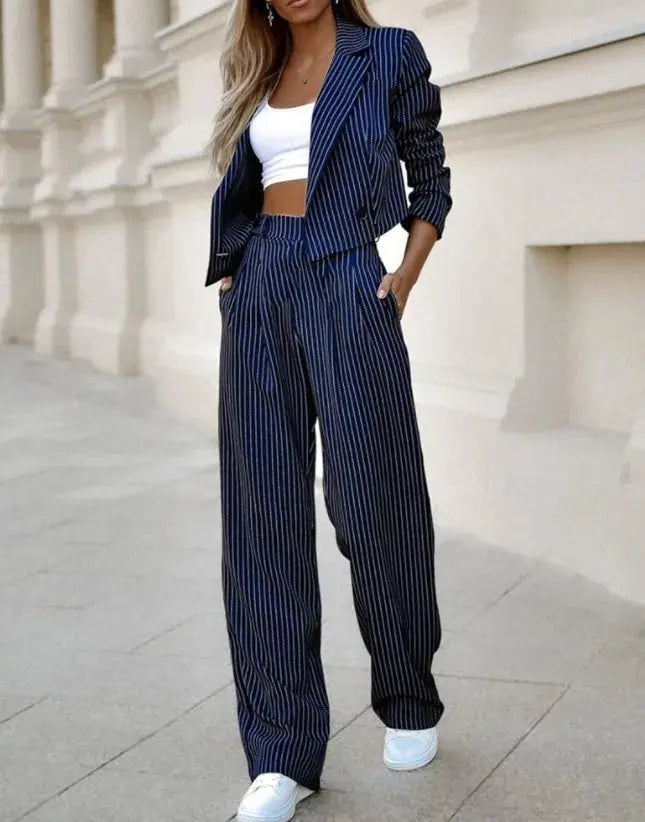 Frances  - Two Piece Pinstripe Suit