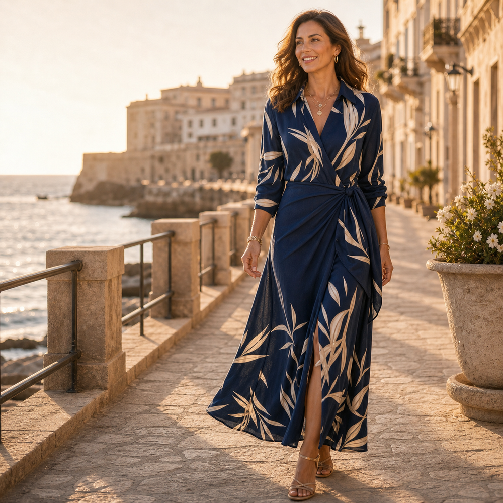 Maryann  - Wrap Style Maxi Dress