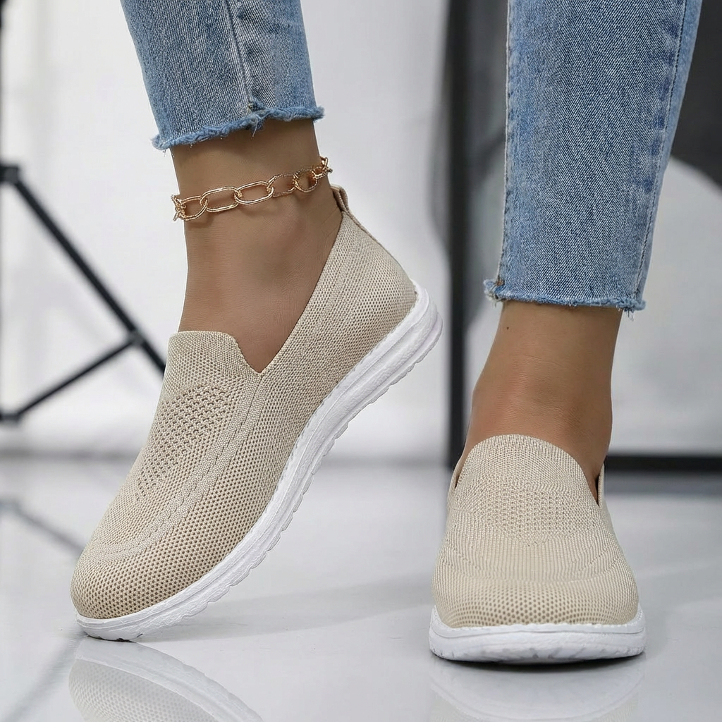 Rachel - Lightweight Knit Slip On Sneakers-Women&