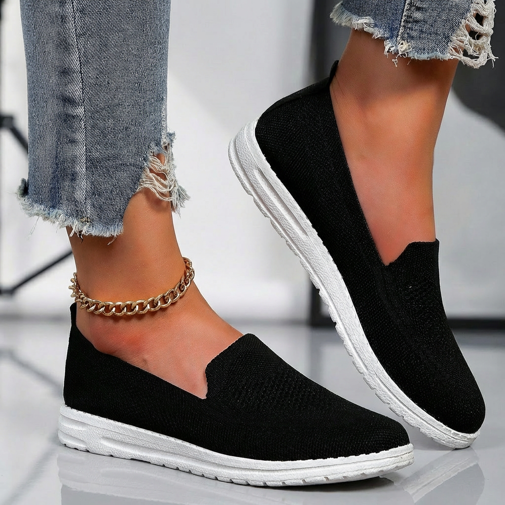 Rachel - Lightweight Knit Slip On Sneakers-Women&