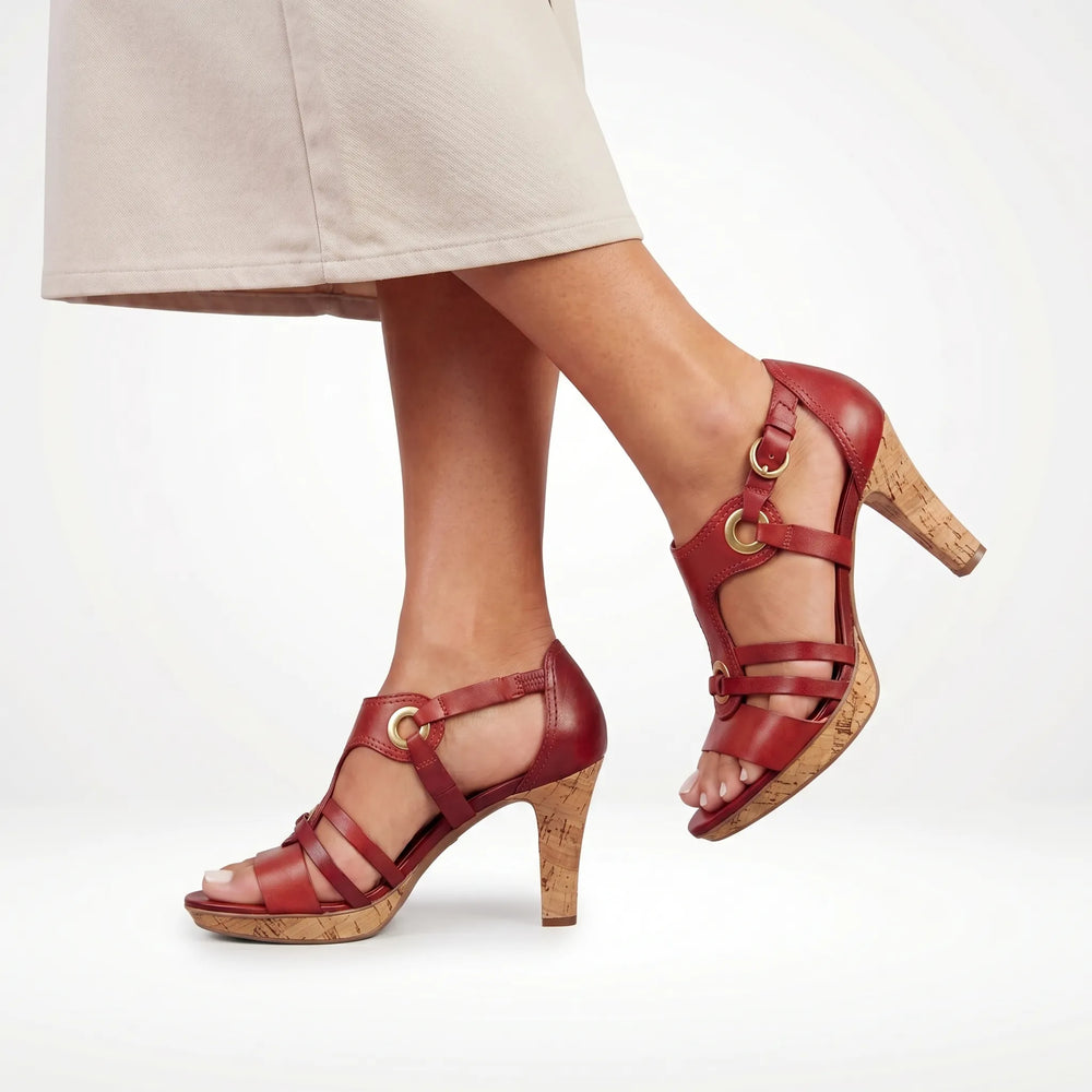 Irma  - Strappy Heeled Sandal With Buckle Closure