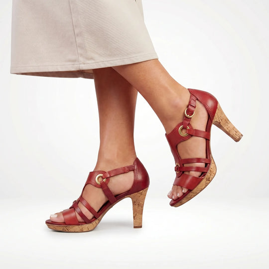 Irma  - Strappy Heeled Sandal With Buckle Closure