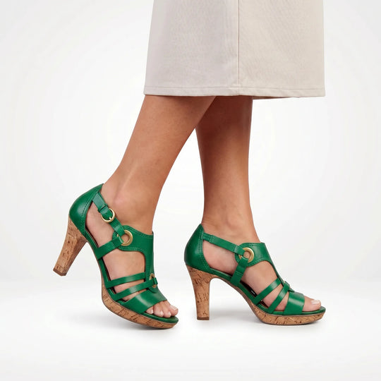 Irma  - Strappy Heeled Sandal With Buckle Closure