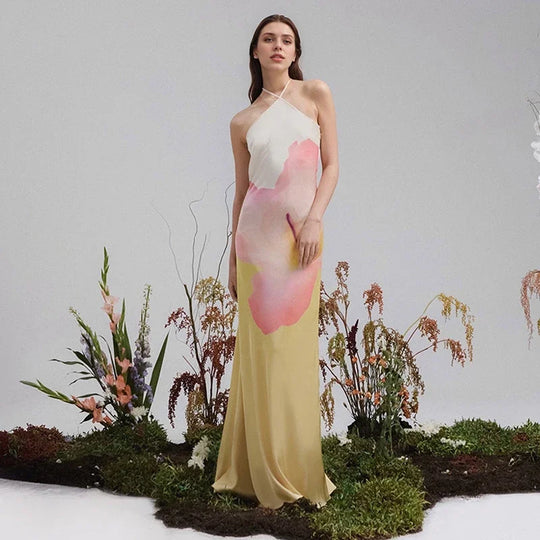 Jamie  - One Shoulder Maxi Dress Evening Formal Events