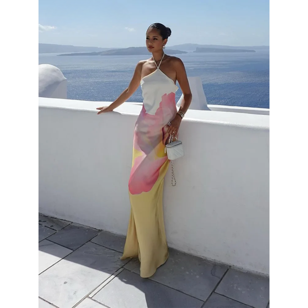 Jamie  - One Shoulder Maxi Dress Evening Formal Events