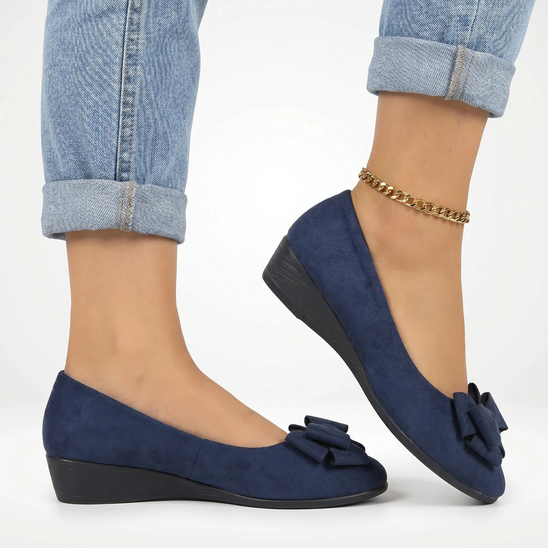 Jasmine  - Bow-Detail Slip-On Flat Shoe