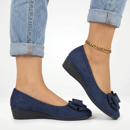 Jasmine  - Bow-Detail Slip-On Flat Shoe
