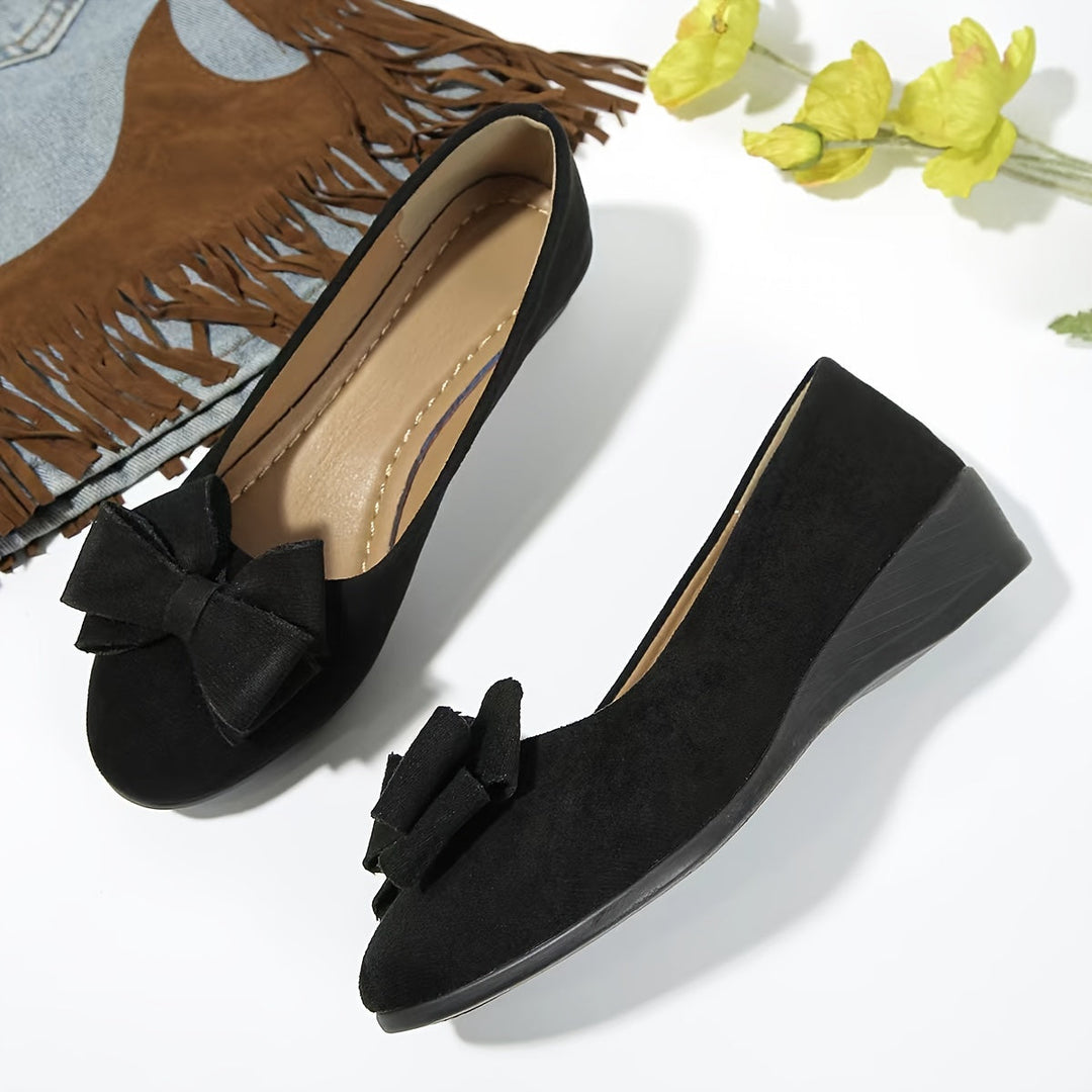 Jasmine  - Bow-Detail Slip-On Flat Shoe