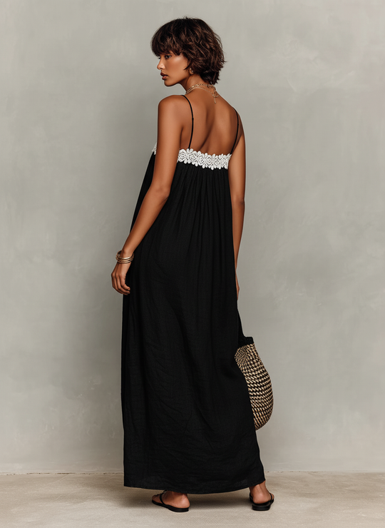 Jessie  - Relaxed Casual Maxi Dress Staying Cool Outside