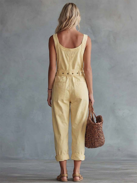 Jodi  - Sleeveless Casual Jumpsuit Weekend Wear
