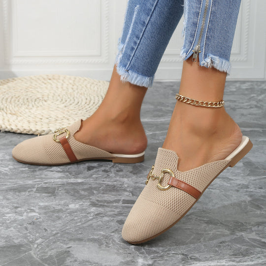 Juana  - Closed-Toe Slip-On Mules Casual Daily Wear