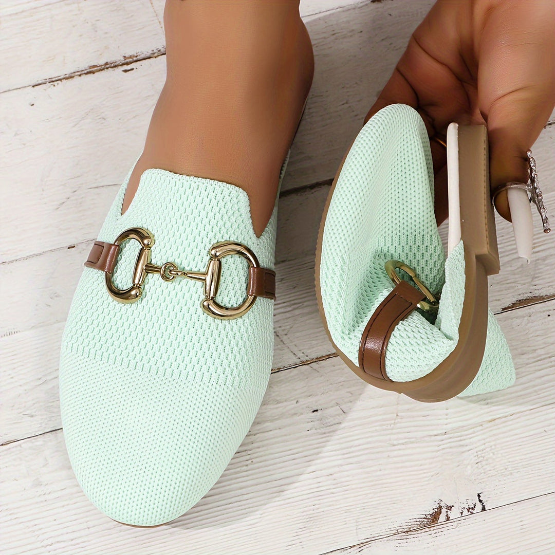 Juana  - Closed-Toe Slip-On Mules Casual Daily Wear