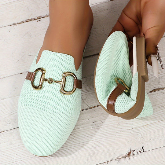Juana  - Closed-Toe Slip-On Mules Casual Daily Wear