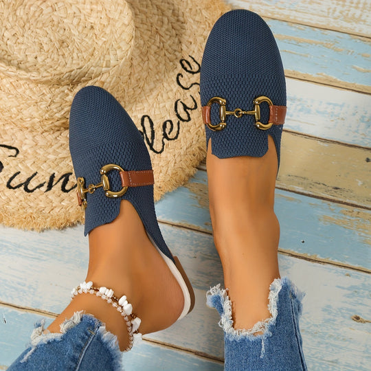 Juana  - Closed-Toe Slip-On Mules Casual Daily Wear