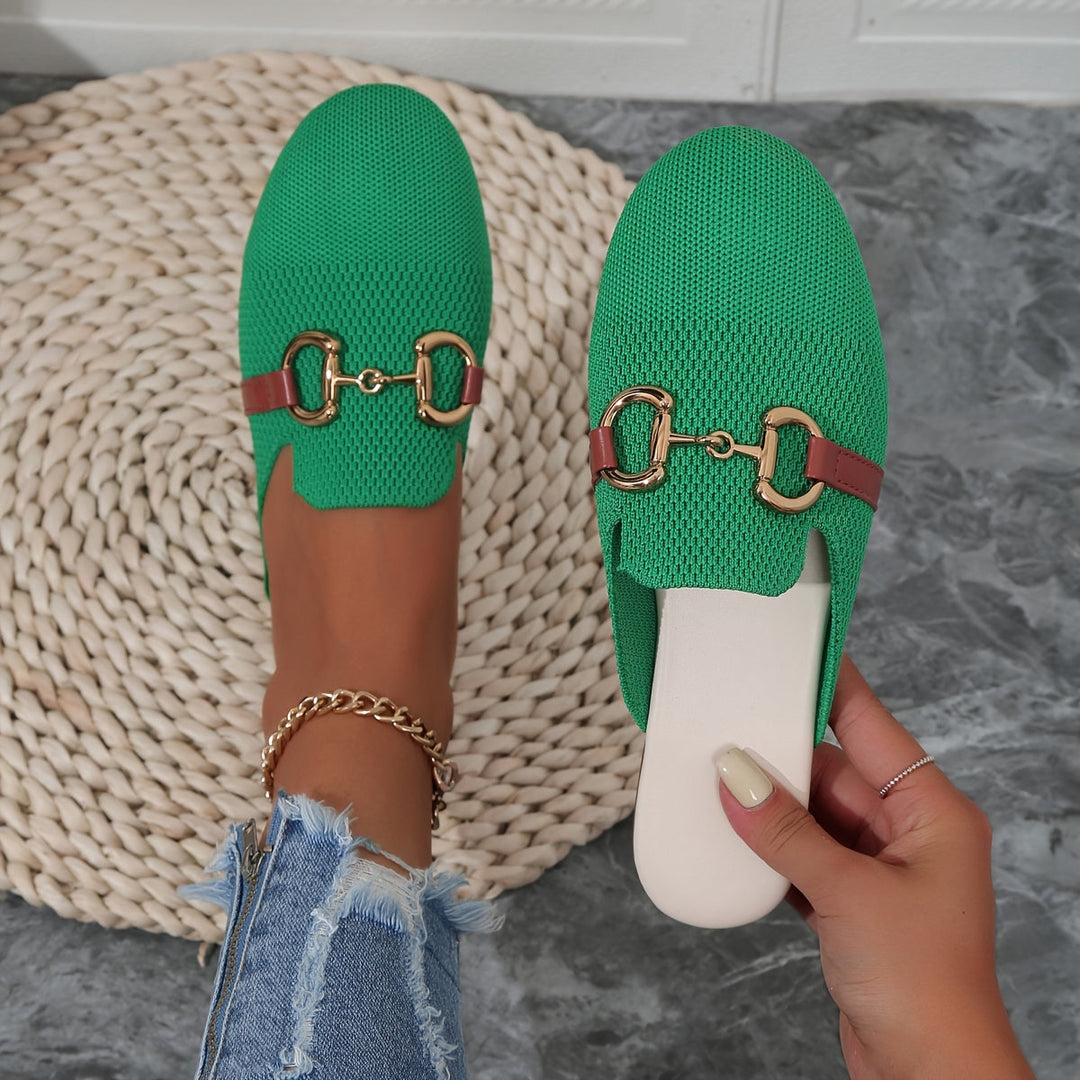 Juana  - Closed-Toe Slip-On Mules Casual Daily Wear