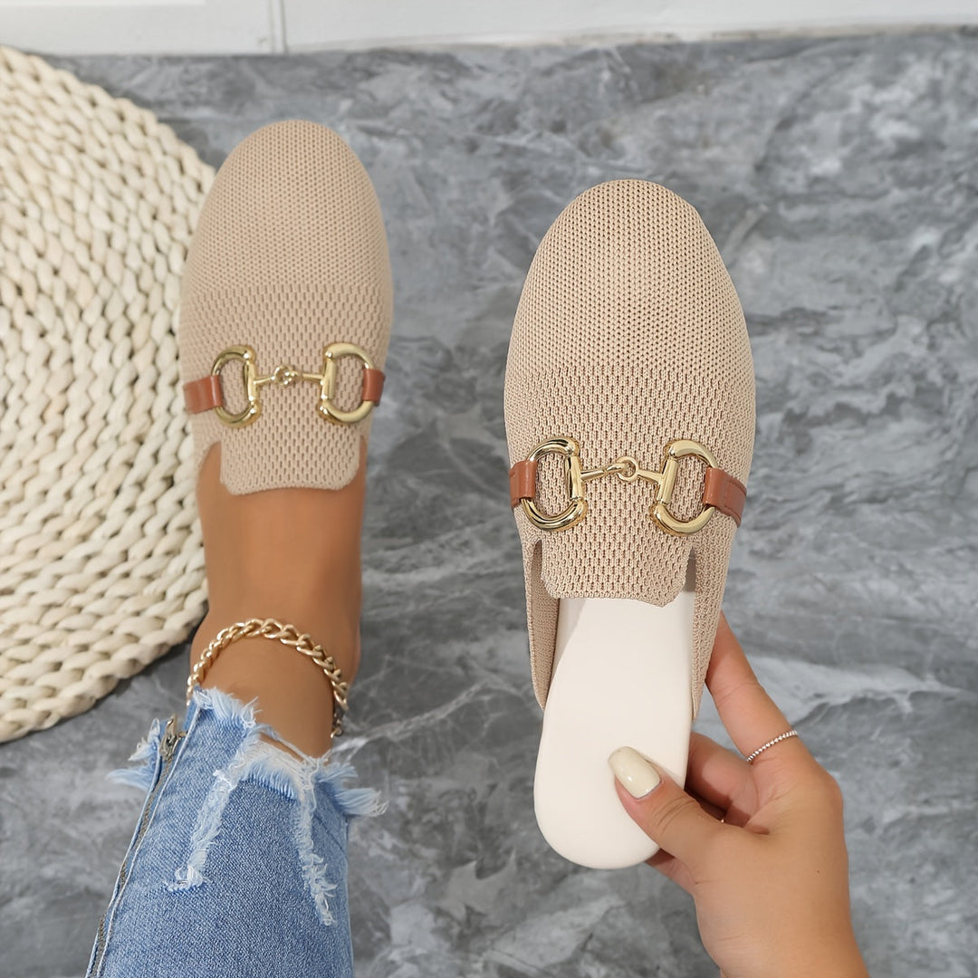 Juana  - Closed-Toe Slip-On Mules Casual Daily Wear