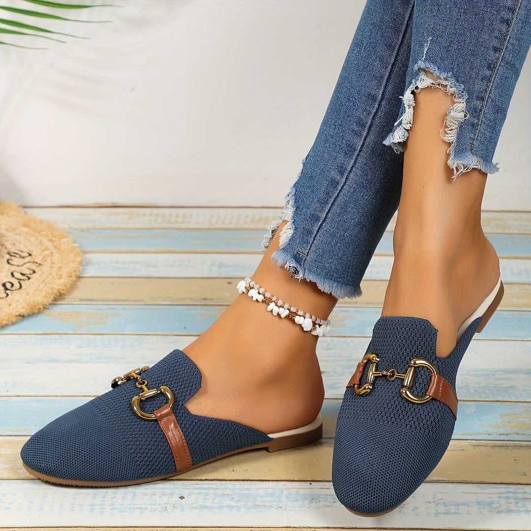 Juana  - Closed-Toe Slip-On Mules Casual Daily Wear