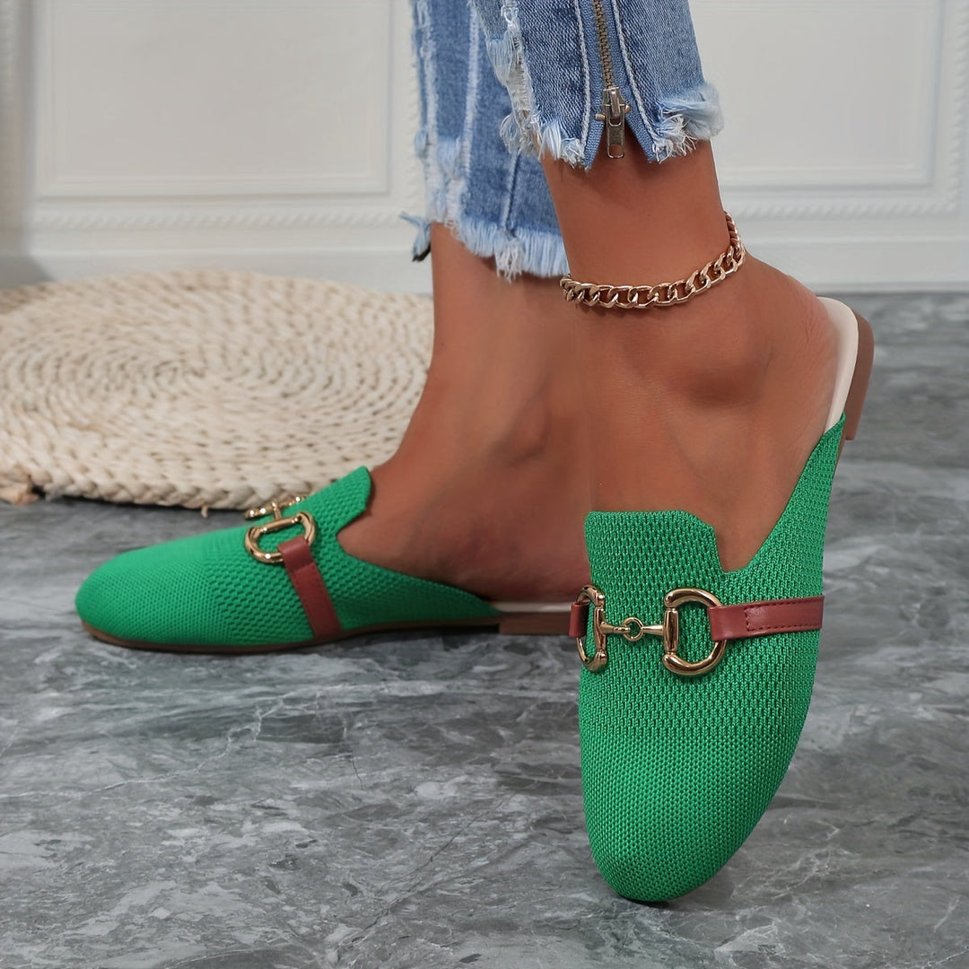 Juana  - Closed-Toe Slip-On Mules Casual Daily Wear