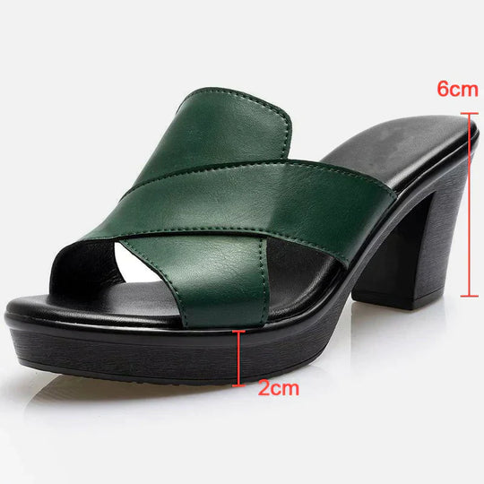 Kari  - Criss-Cross Wedge Sandals