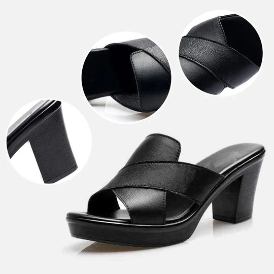 Kari  - Criss-Cross Wedge Sandals