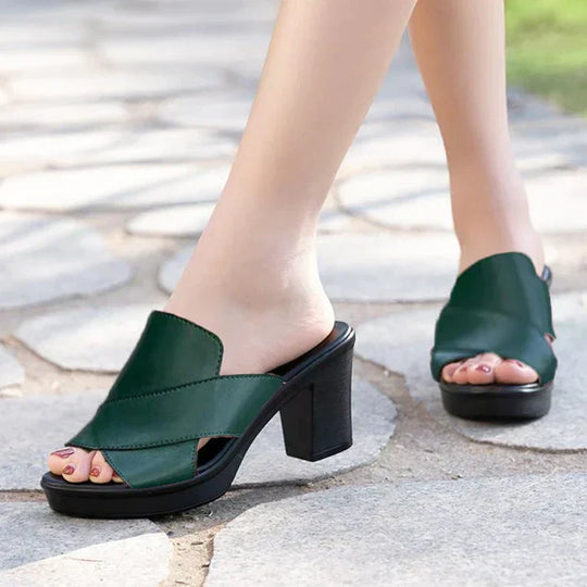 Kari  - Criss-Cross Wedge Sandals