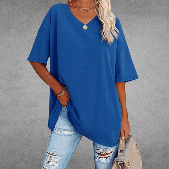 women cotton t-shirt in white for casual wear 1