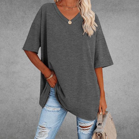women cotton t-shirt in white for casual wear 10
