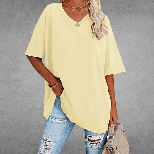 women cotton t-shirt in white for casual wear 11