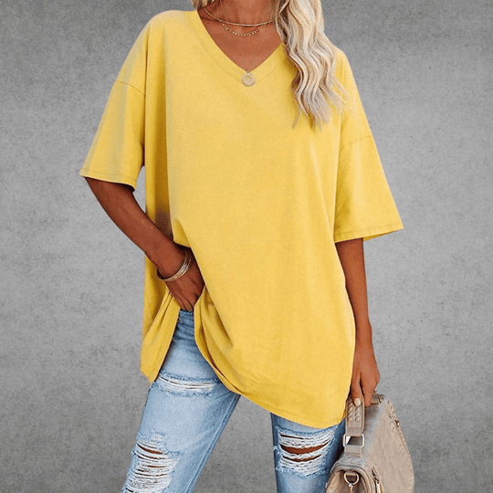women cotton t-shirt in white for casual wear 12