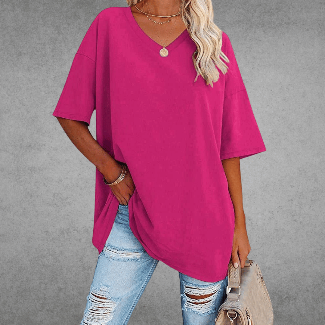 women cotton t-shirt in white for casual wear 3