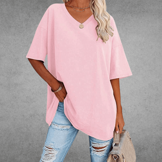 women cotton t-shirt in white for casual wear 4