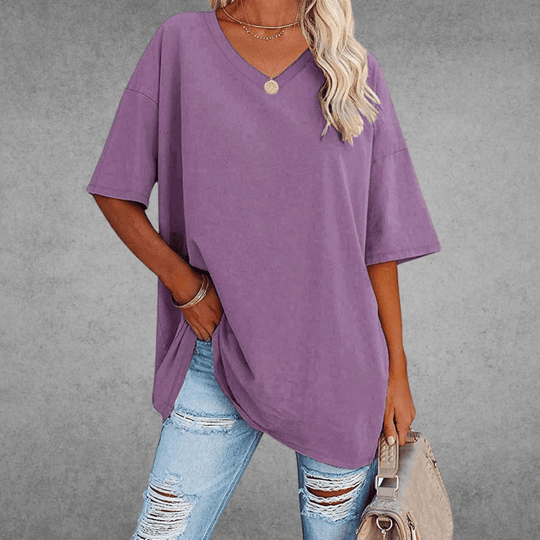 women cotton t-shirt in white for casual wear 5