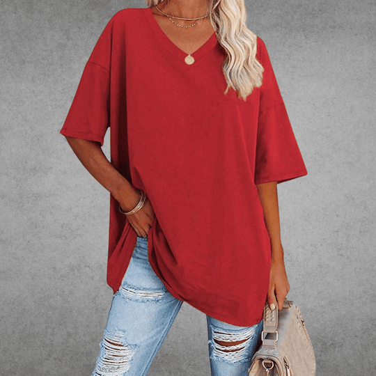 women cotton t-shirt in white for casual wear 6