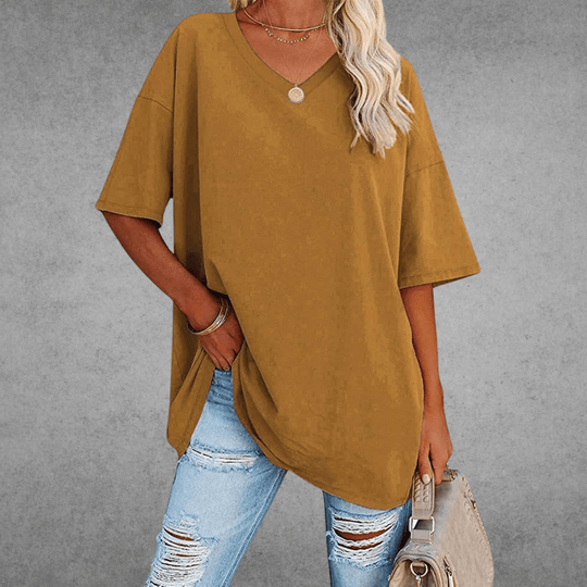 women cotton t-shirt in white for casual wear 7