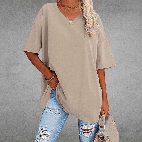 women cotton t-shirt in white for casual wear 8