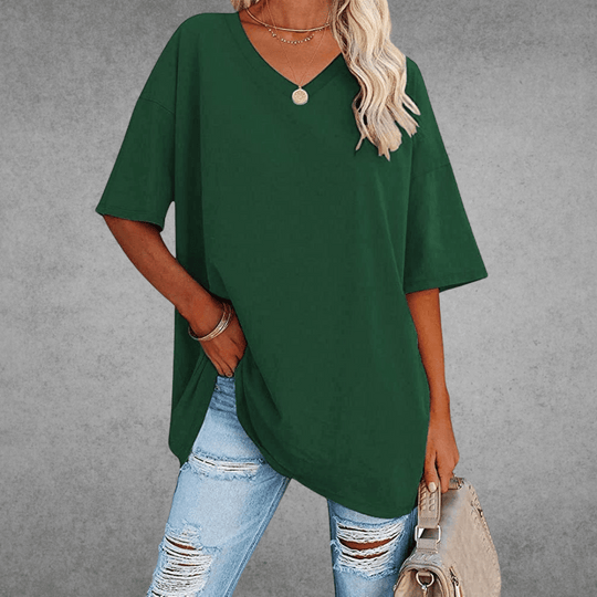 women cotton t-shirt in white for casual wear 9