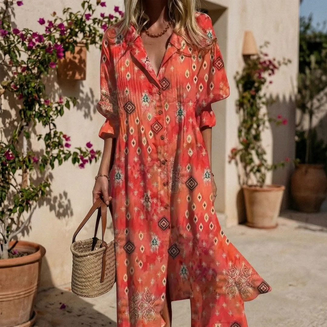 Kathy  - Button-Down Shirt Dress
