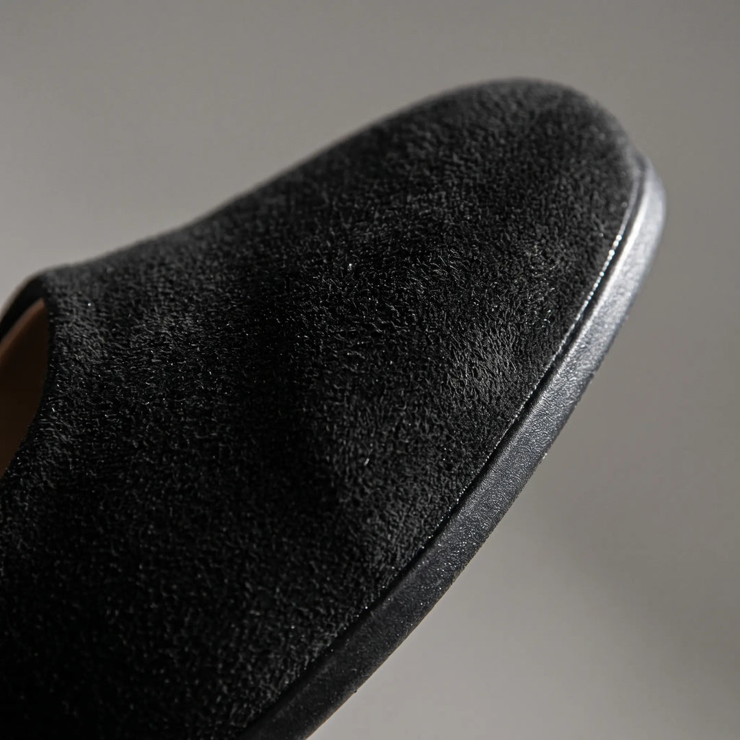 Leigh  - Cross-Strap Flat Slip-On Shoe