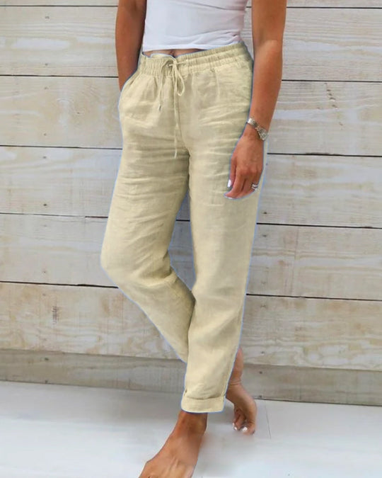women loose fit trousers in black for casual wear 5