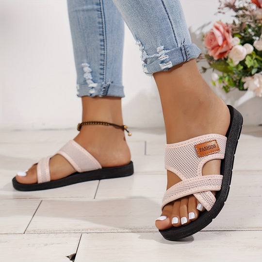 women slide sandals in black for summer outings 6