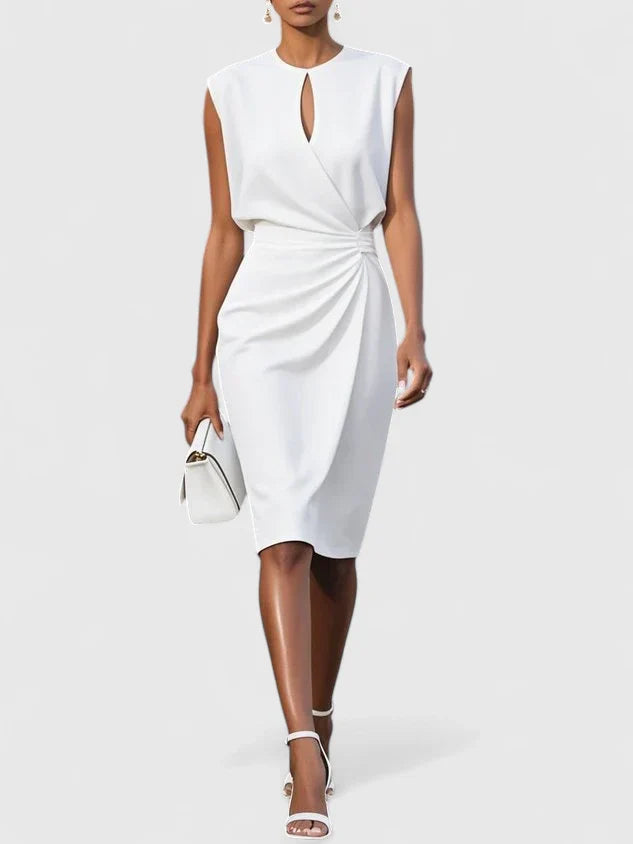 women midi dress in black for formal occasions 6