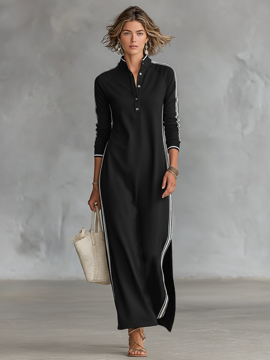 Lillian  - Long Sleeve Sweatshirt Dress Casual City Walks