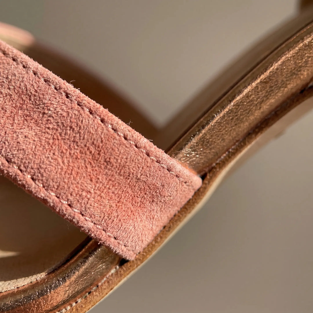 Lindsey  - Open-Toe Woven Strap Heeled Sandal