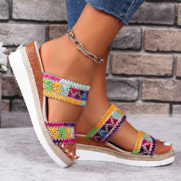 Lois  - Platform Slip-On Sandals